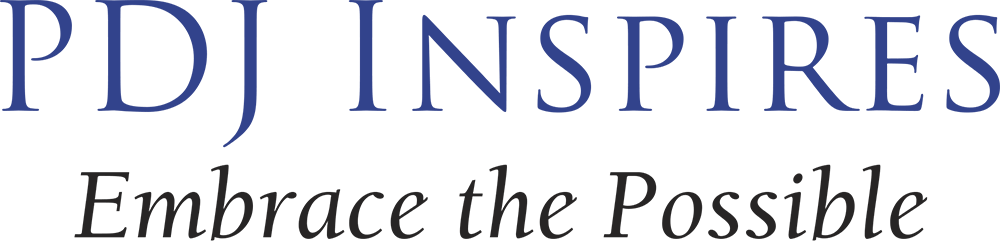 PDJ Inspires, Embrace the Possible (logo)